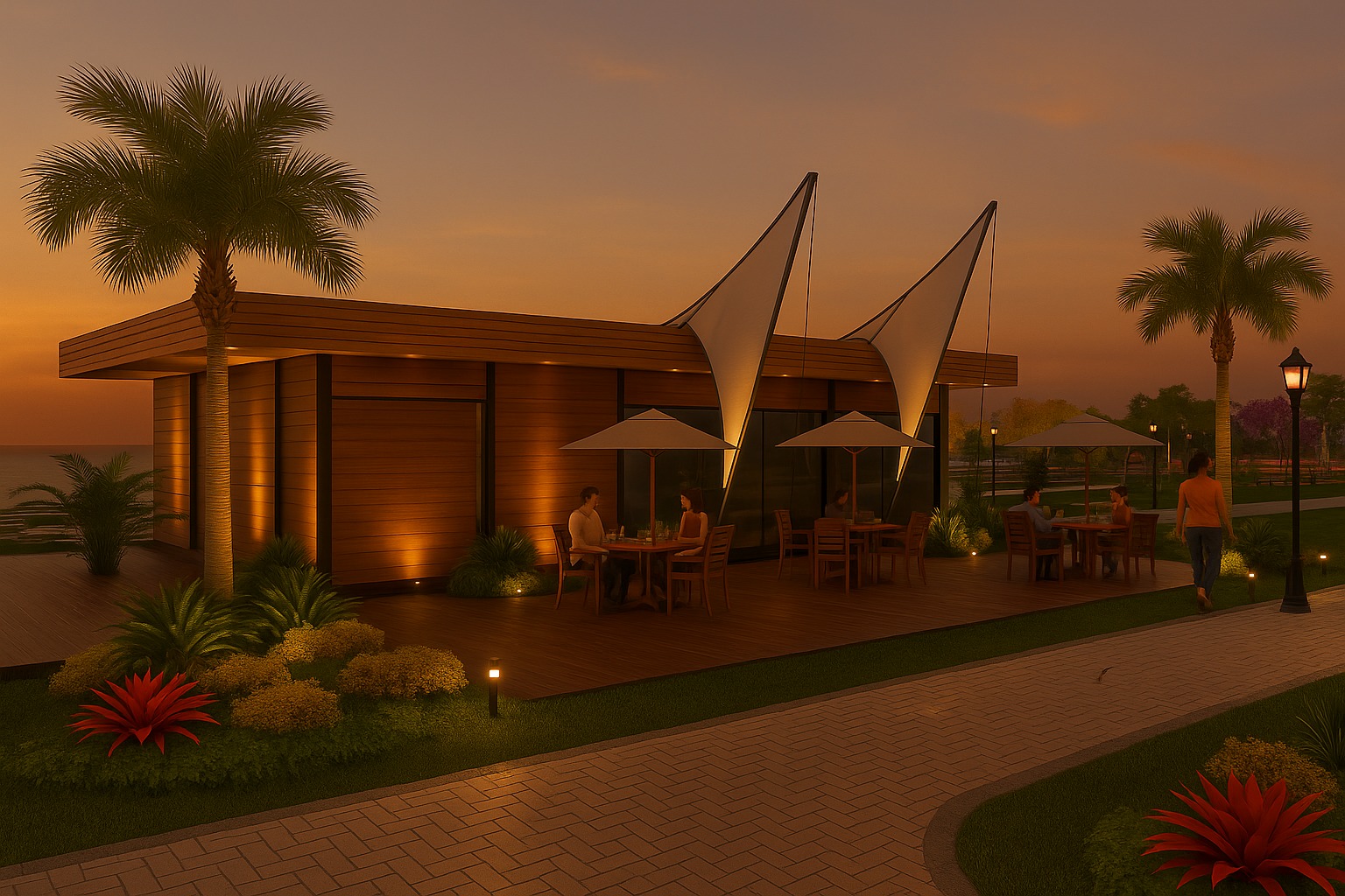 Restaurante à Beira-Mar